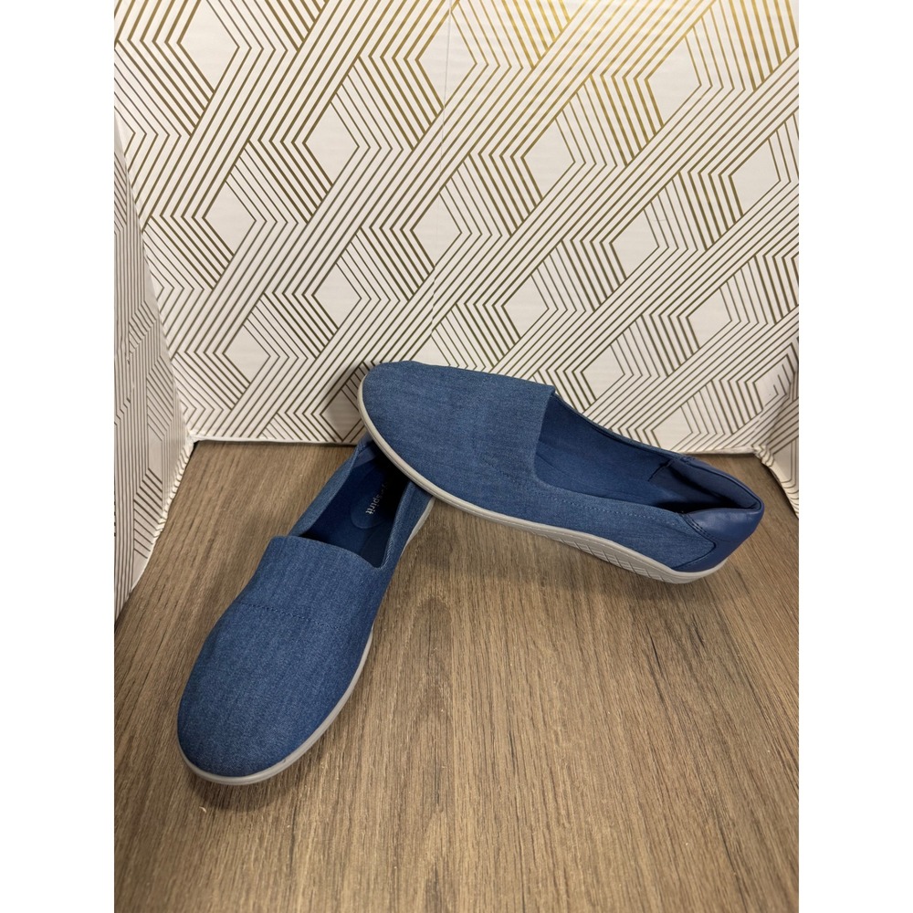 Easy Spirit Denim Blue Slip-On Loafers